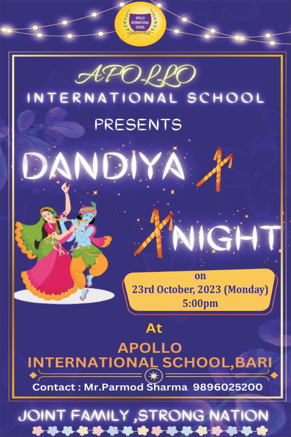 Invitation for Dandiya Night