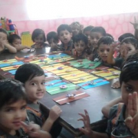 Rakhi making activity by Kindergarten